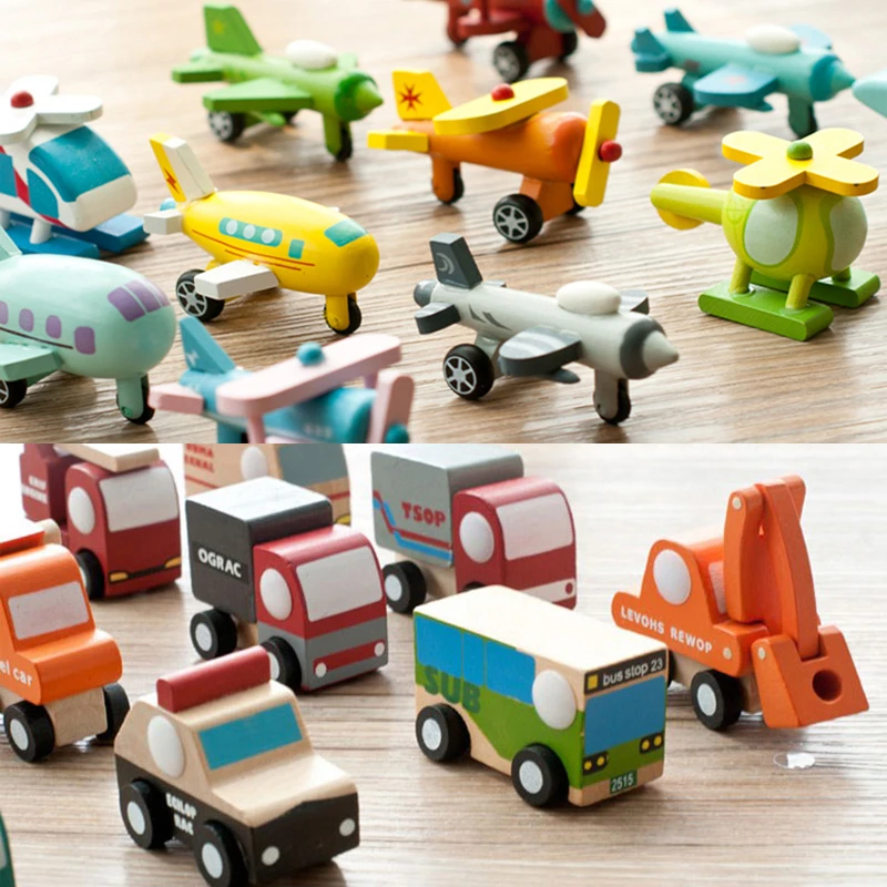 wooden transport toys