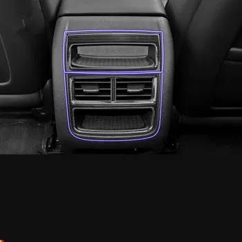 

Silver Black Stainless Steel Rear Air Outlet Decorated Frame Trim For Cadillac XT5 AAA452