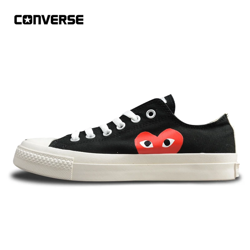 

Converse Skateboarding Shoes For Men And Women Sneakers CDG X Chuck Taylor 1970s HiOX 18SS Sport Black Authentic Unisex 150210C