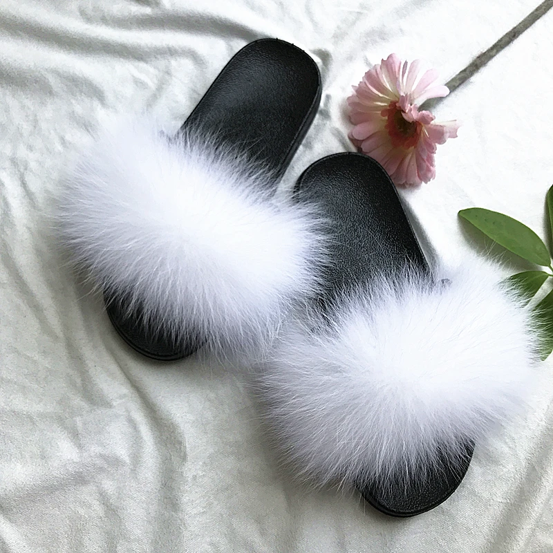 SF0322-New-Fur-Slides-Women-s-Real-Fox-Fur-Slippers-Shoes-Flip-Flops-Flat-Fluffy-Fur (2)