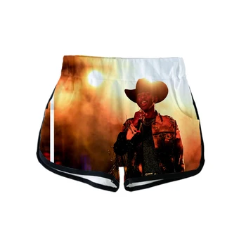 

Lil Nas X 3D New Clothes Print male summer Casual Cool and breathable shorts 2019 Hot sales new arrival Shorts Plus Size xxl