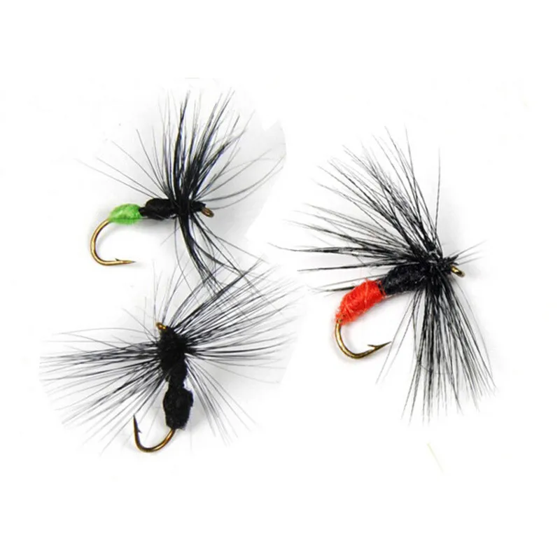 

Ants Fish bait 10PCS/Pack 10# Artificial Ant Fly Fishing Fake Bite Black Red&Green Butt Ants for Trout Fly Fishing