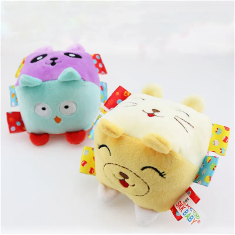 

Soft Cube Rattle Mobiles Baby Toys Color Number Recognize Kids Early Learning Educational Crib Toy For Children Rattle