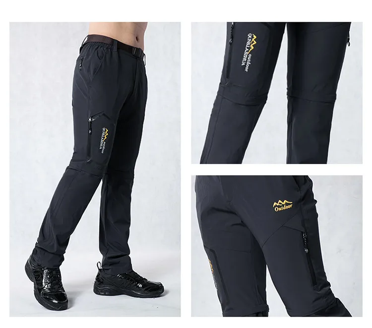 Мужские отстегивающиеся эластичные ультра-тонкие быстросохнущие мужские брюки карго, новинка, летние Военные легкие водонепроницаемые брюки 5XL 6XL