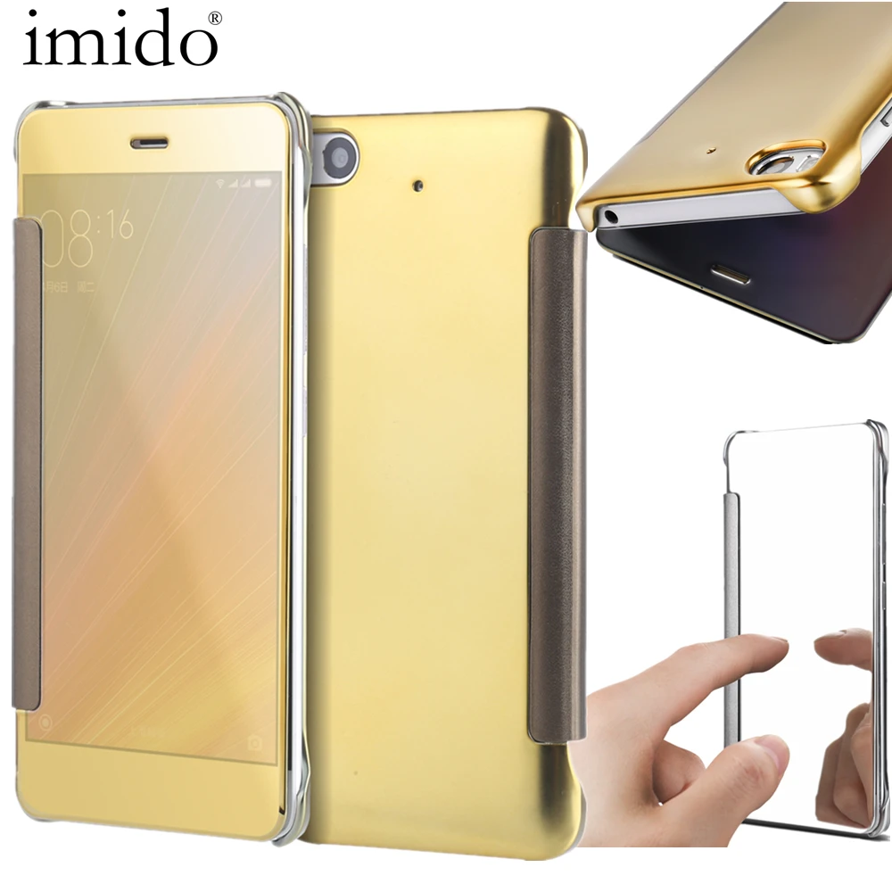 Топ Для Сяо mi 5 M5 5S Чехол гипноз Coque Smart rror кожаный чехол откидная крышка грязь