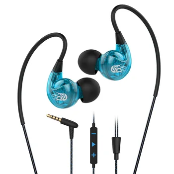 

2018 Waterproof SP90 Anti-sweat in Ear Hanging Earphones Sports running HIFI Stereo Bass phone Headset with Mic Volume Control