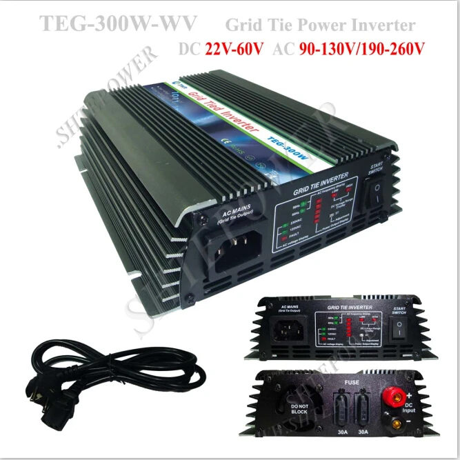 

Pure sine wave grid tie 100v grid inverter solar 300w for home solar system