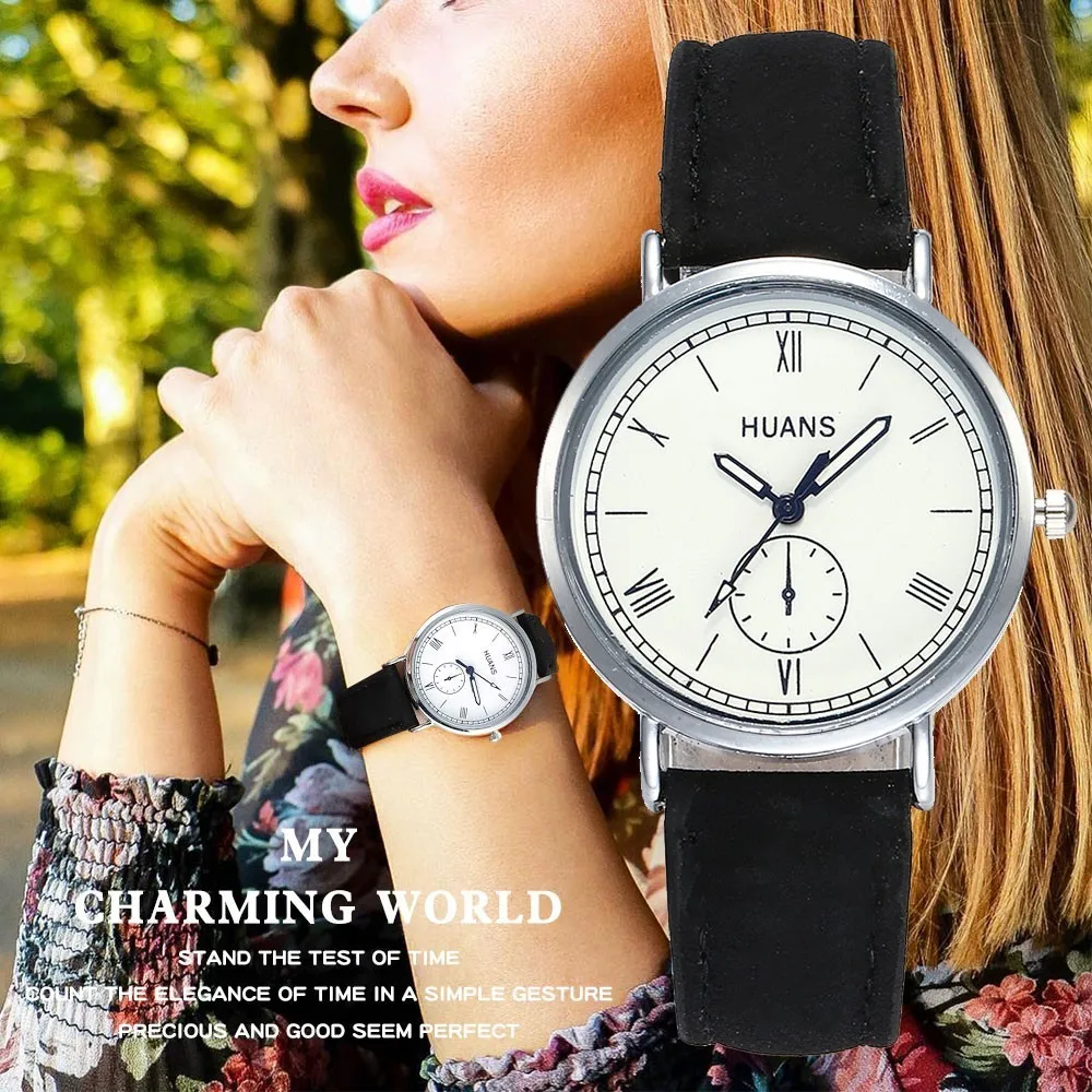 

2018 New Fashion Women Roma Dial Watches Luxury Casual Female Leather Quartz Wristwatches Gift Clock Relojes Mujer