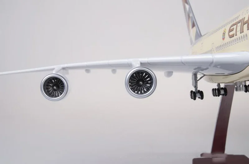 1/160 50,5 см Airbus A380 ETIHAD авиакомпания модель самолета Смола airframe W шасси и светильник игрушки самолет с фиксированным крылом подарок