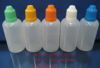 

50ml Lot 100 Pcs LDPE Bottle Store Most Liquids EYE DROPS with Childproof Cap