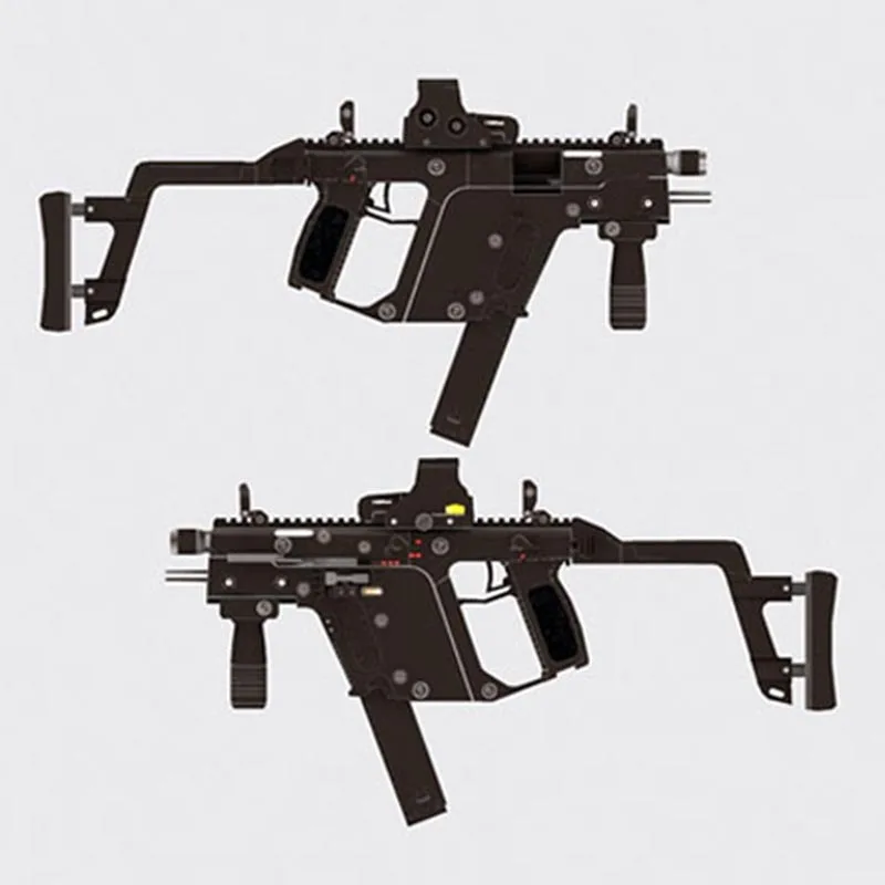 

Weapon Model Miraculous Assembly Paper Gun no launch Toys for Children Brinquedos Cutting Vintage Handmade Gun A301