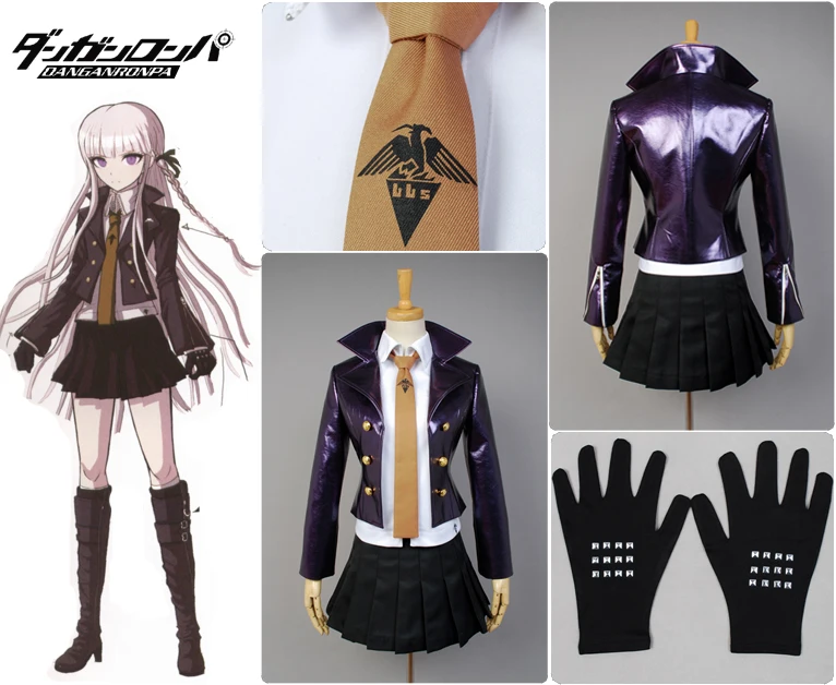 

Danganronpa Dangan Ronpa Kyoko kirigiri kyouko Cosplay Costumes Halloween Dress Costume For Women Girls