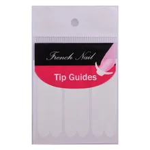 5 пакетов Французский маникюр улыбка Совет Гиды педикюр DIY ногтей Книги по искусству наклейки для ногтей украшения для ногтей Маникюр Педикюр аксессуары