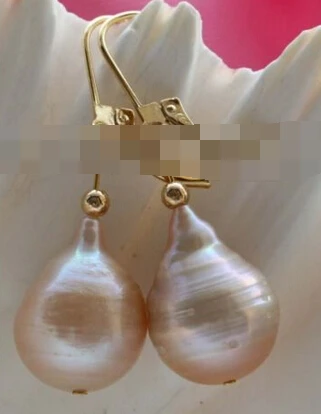 

ry00719 Genuine Natural Pink Reborn Keshi Pearl Earrings 14k