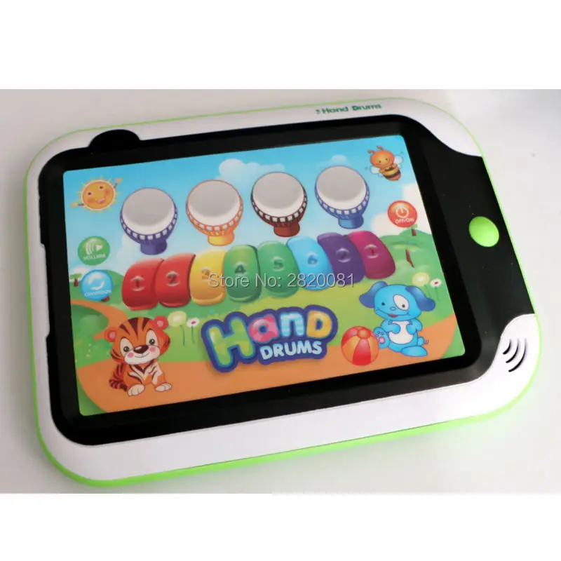 Baby musical touch screen pad toy hand drum&piano model,cartoon game