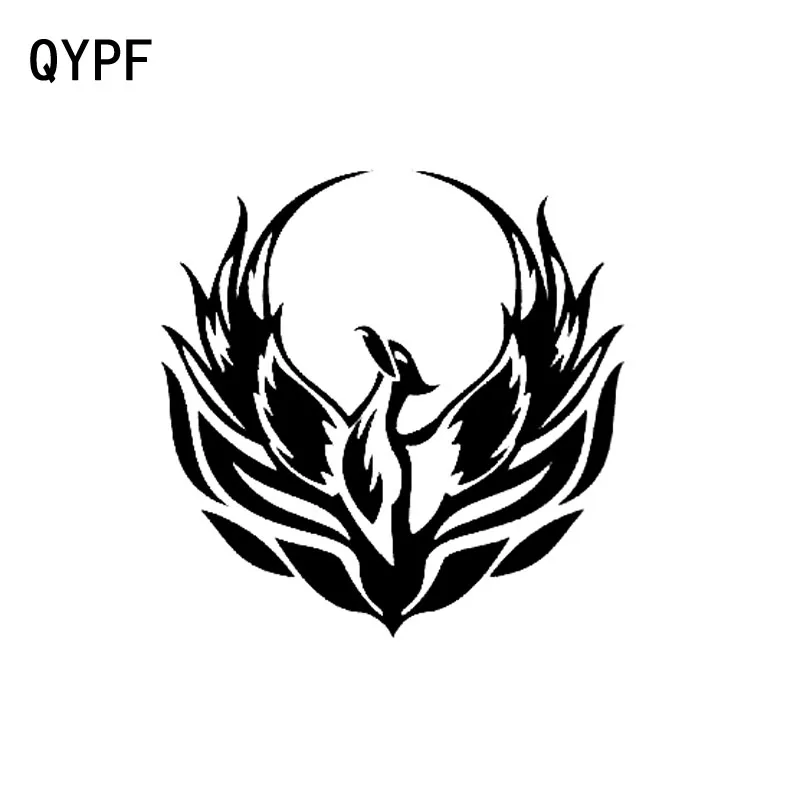 QYPF 15 см * Модный религиозный Феникс горячее пламя стикер окна автомобиля наклейка
