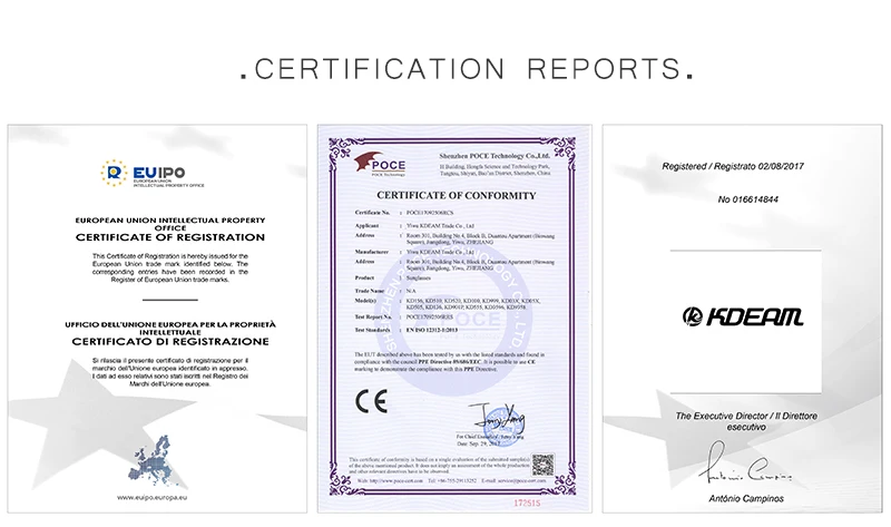 CE UV400 KDEAM квадратные мужские спортивные солнцезащитные очки HD поляризованные солнцезащитные очки для женщин фирменный дизайн зеркальные отражающие покрытие KD03X