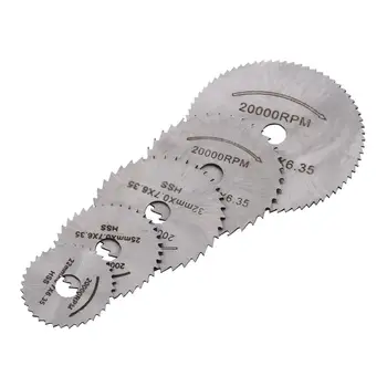 

Mini HSS Circular Saw Blade Rotary Tool Saw Blades For Metal Cutter Power Set Wood Cutting with 2 Rods Power Tool Set