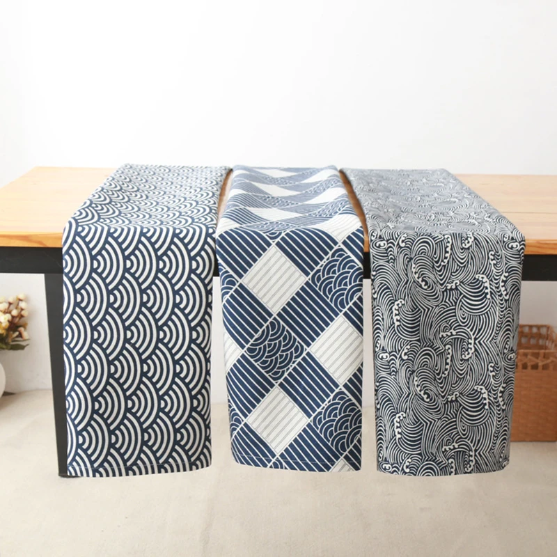 

Multifunctional Ripple Tea Table Decorative Table Cloth Cotton Linen Tablecloth Dining Table Cover For Kitchen Home Party Decor