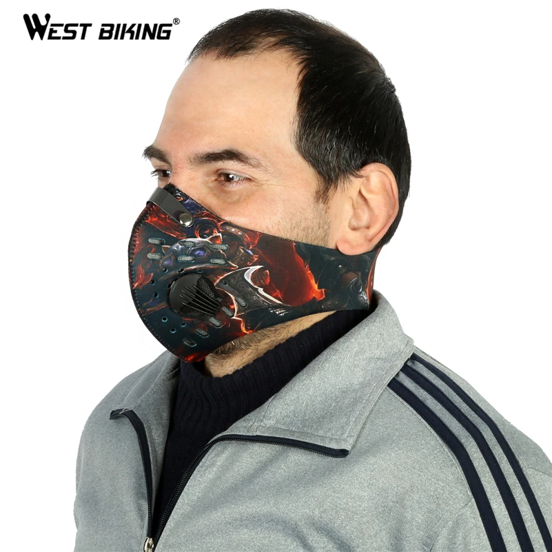 WEST BIKING Cycling Face Shield Bicycle MTB Riding Mask Sport Outdoor Warm Activated Carbon