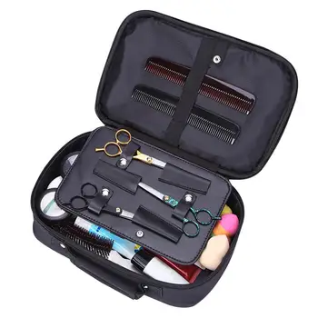 

New Barber Tools Bag Portable Leatherette Salon Hairdressing Hair Styling Tools Clipper Comb Scissors Case Storage Bag