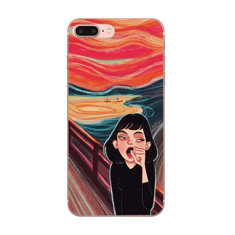 Ван Гог Звездная ночь звезда Panda Рик для Galaxy J1 J2 J3 J330 J4 J5 J6 J7 J730 J8 mini Pro - Цвет: as picture