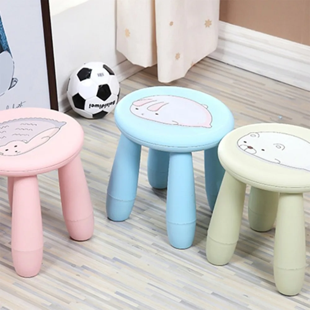 Креативный милый мультяшный табурет детский табурет портативный пластиковый стул скамейка съемный табурет для дома на открытом воздухе