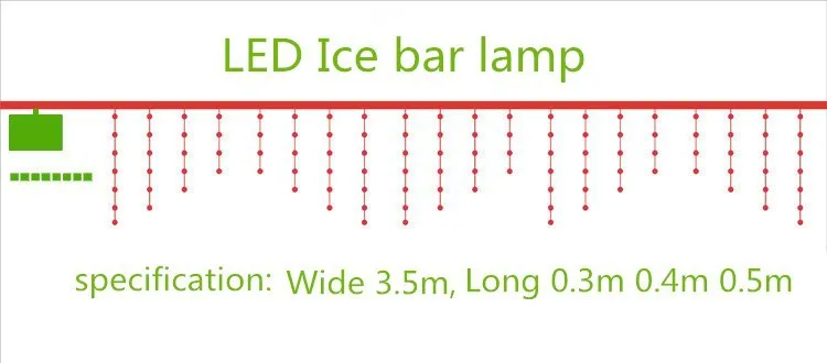 Laimaick 3,5 м 96 SMD Новогодняя Рождественская гирлянда светодиодный светильник-гирлянда Рождественский светильник для сада вечерние/Свадебные/украшения штор