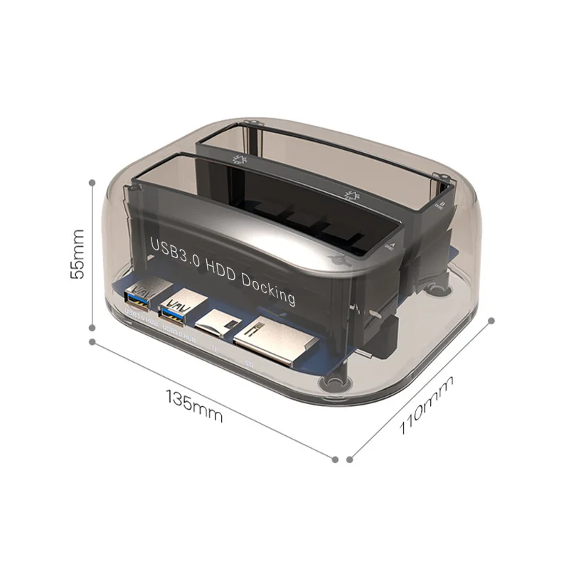  SATA USB3.0 Externe Festplatte Docking Station Für 25/35 zoll HDD/SSD Multi-Funktion Festplatte bas