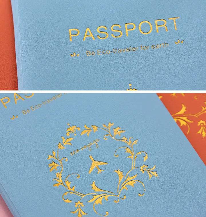 Милая Корейская женская Обложка для паспорта ПВХ водонепроницаемый чехол для паспорта самолет прекрасный Дорожный Чехол для паспорта