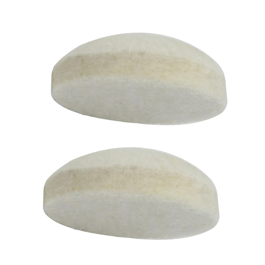 2pcs Bass Kick Drum Beater Wool Felt Pedal Beater Head for Drum Set Kit 34x13mm