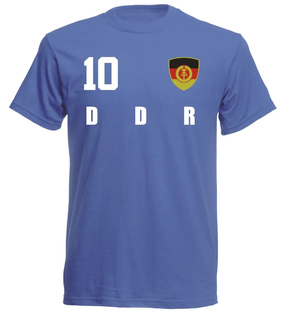 Ddr Deutschland 2019 Kinder футболка Blau Trikot Fubball Nr все 10 Sporter футболист футбольных Новая модная
