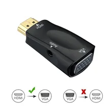 Mostotal адаптер hdmi-vga 3,55 мм аудио кабель HDMI в VGA конвертер мужчин и женщин 1080P для ноутбука Компьютерный дисплей проектор