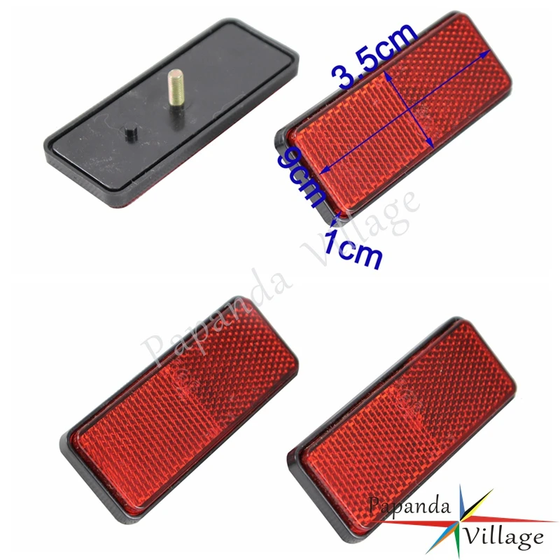 Motocycle CarTrailer Truck Bus Light Reflector Rectangle Red 99x35.5 mm Plastic Motocycle CarTrailer Truck Bus Light Reflector Rectangle Red 99x35.5 mm Plastic