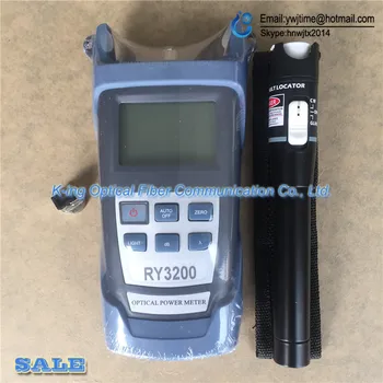 

2 In 1 Fiber Optic FTTH Tool 20KM Visual Fault Locator and RY3200A Optical Power Meter -70~+10dBm SC/FC RY3200 OPM