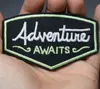 Outdoor Theme Letters Sayings Adventure Iron On Embroidered Clothes Patches For Clothing Stickers Garment Wholesale ► Photo 3/4