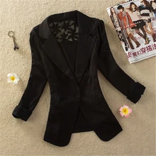 Women Stylish Crochet Lace Top Casual Suit Coat Jacket Blazer Coat NEW Ladies 2016