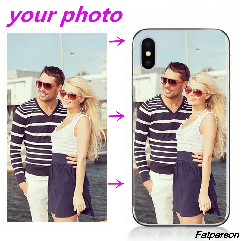 

Tpu Soft Silicone Phone Case DIY Pattern images Customer Custom Photo For iphone 7 6 6s 8 plus X XR XS MAX 5s SE 5