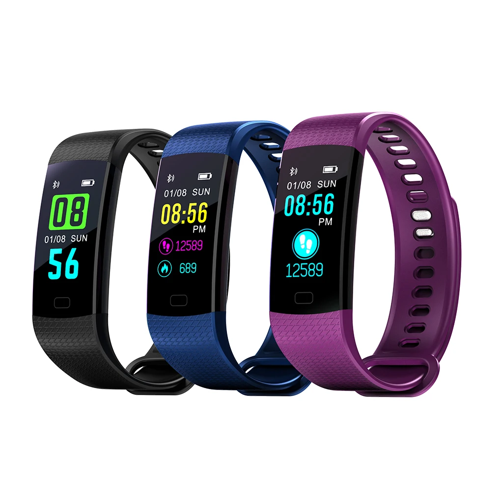 

Y5 Smart Bracelet Color Display Wristband Heart Rate Activity Fitness Tracker Smart Bracelet VS for XiaoMi Miband 2