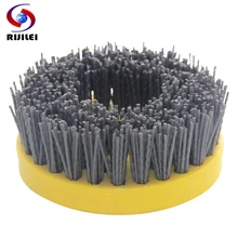 10PCS/Set 110mm Round Abrasive Antique Brush Antique Abrasive Nylon Brush Diamond Abrasive Brushes for stone polishing YG10