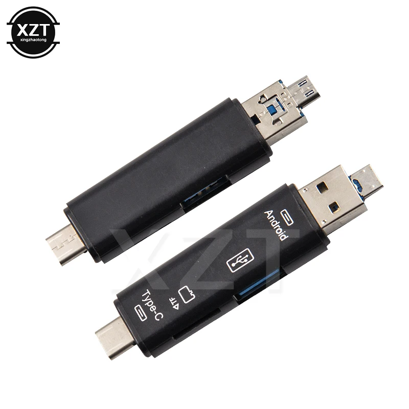 Новинка 2,0 OTG кард-ридер USB MicroUSB TypeC интерфейс с Micro SD TF слот для карт флэш-памяти для мобильного телефона планшета