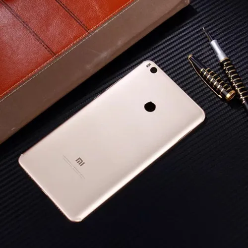 Чехол для аккумулятора TANZ для Xiaomi Mi Max 2 Max2(6,44 дюйма), задняя крышка для корпуса батареи+ запасные боковые кнопки - Цвет: gold