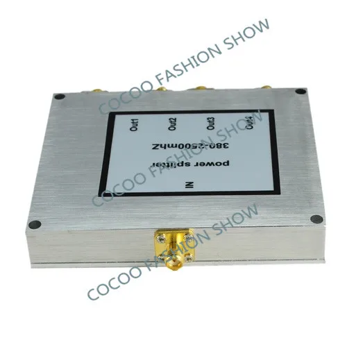 ZQTMAX Power Divider 4 Way SMA Splitter Frequency 800-2500mhz For 3g cdma gsm signal booster 2g 3g 4g repeater or other