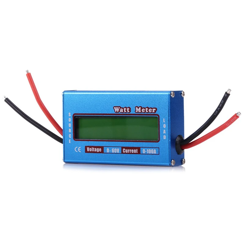 

New LCD Simple DC RC Power Analyser Watt Volt Amp Meter 60V/100A Solar Wind Analyzer Helicopter