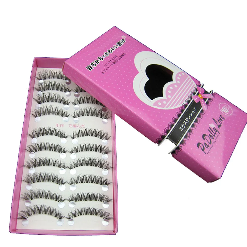 

kanbuder Ladies Fashion Daily Fake Eyelashes New Japanese Style Black 10 Pairs High-quality Women False Eyes Lashes HS-08 MARC25