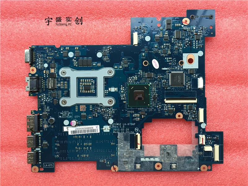 Новинка! Материнская плата PIWG2 LA 675AP для ноутбука Lenovo G570 материнская (без порта HDMI)