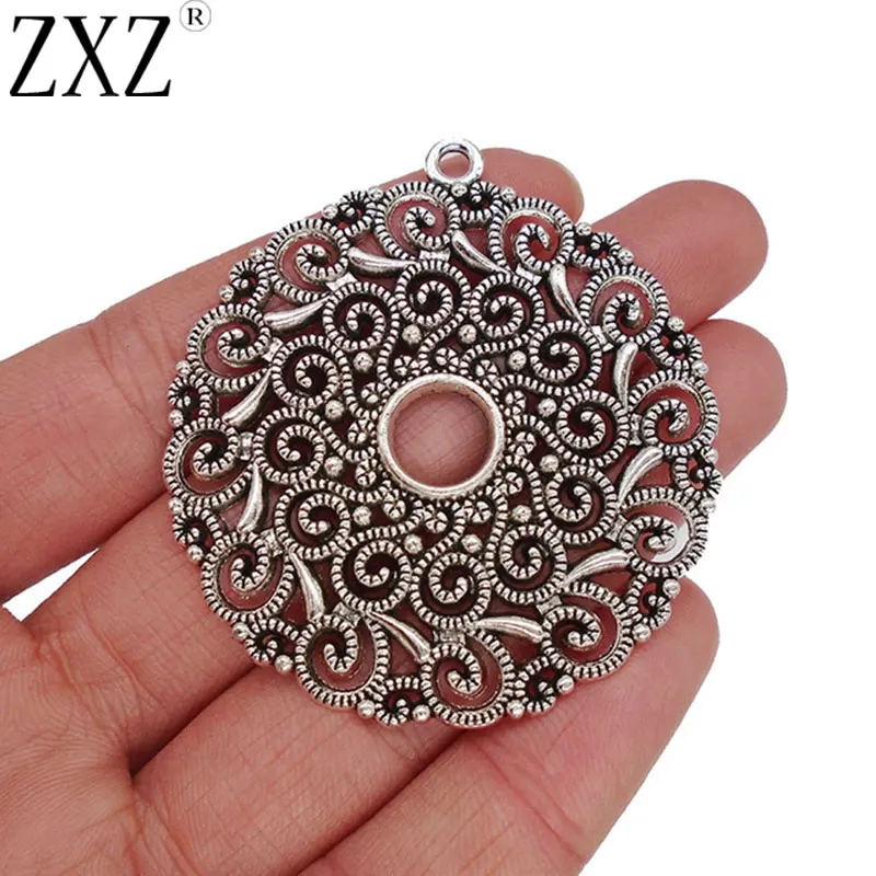 5 x Tibetan Silver Large Celtic knot Shamrock Connector Charms Pendants 46x41mm