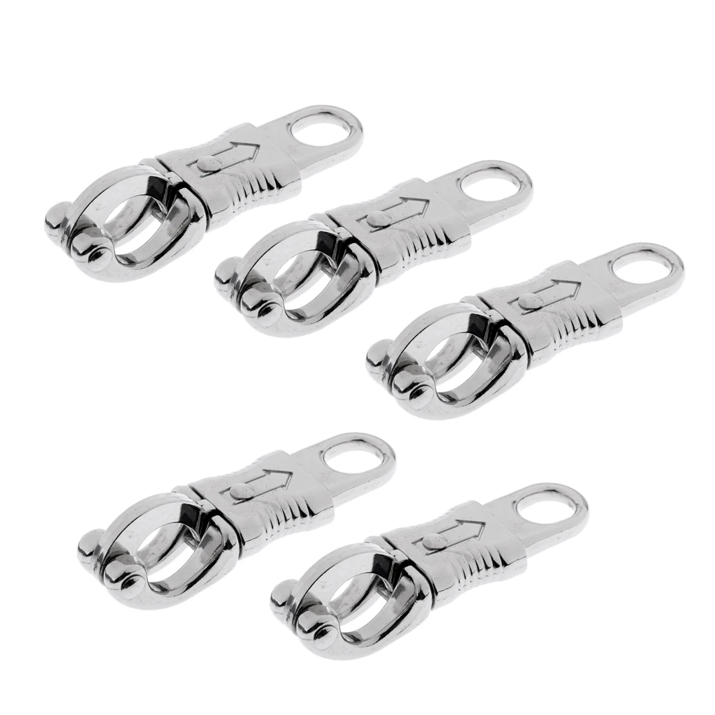 5pcs/set Premium Quality 100mm Alloy Equestrian Panic Hook Clip Equestrian Panic Hook Quick Release Clip Lead Reins Panic Hook
