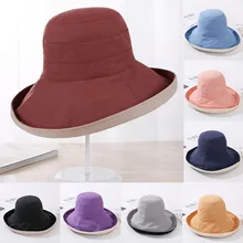 Женская Мужская многофункциональная Высококачественная одноцветная шапка унисекс в рыбацком стиле двухсторонняя износостойкая Кепка для улицы Панама для рыбалки