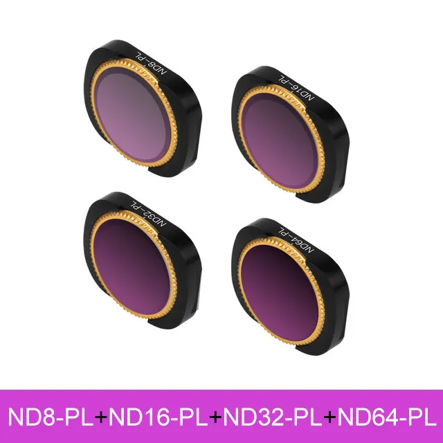 Серебристый MCUV CPL NDPL ND64-PL ND32-PL ND4 ND8 фильтр для объектива камеры комплект для DJI OSMO Карманный карданный держатель аксессуары DJI OSMO карманный фильтр - Цвет: Серебристый